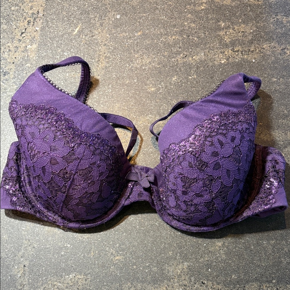 Victoria's Secret Body by Victoria Deep Purple Lace Bra